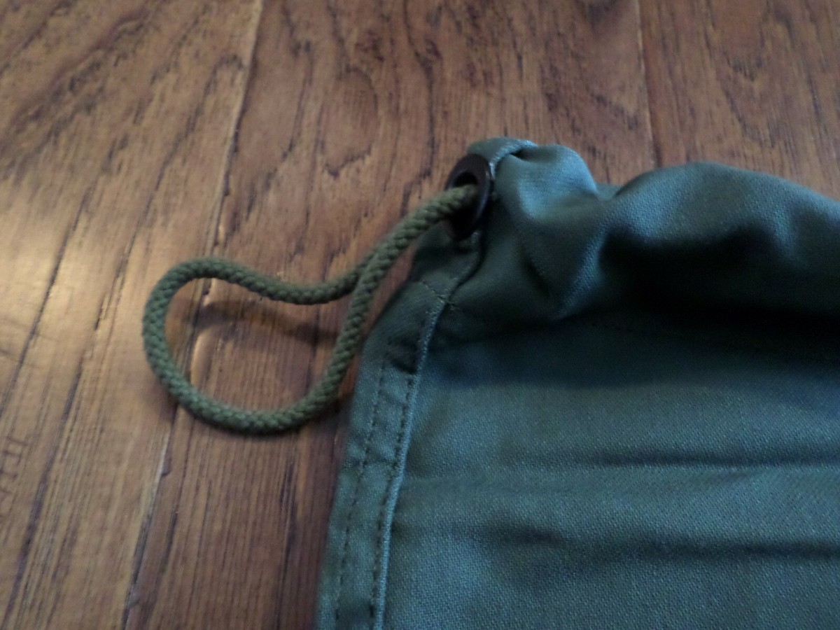 BORSA CASERMA ESERCITO AMERICANO OD Verde 100% Cotone Grande Borsa - Foto 5