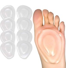 Metatarsal Pads Ball of Foot Cushions 8 Pack Gel Feet Mortons Clear