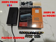 Universal Laptop Power Adapter 15 to 24 volt adjustable -18 tips -SHIPS IN 24 HR