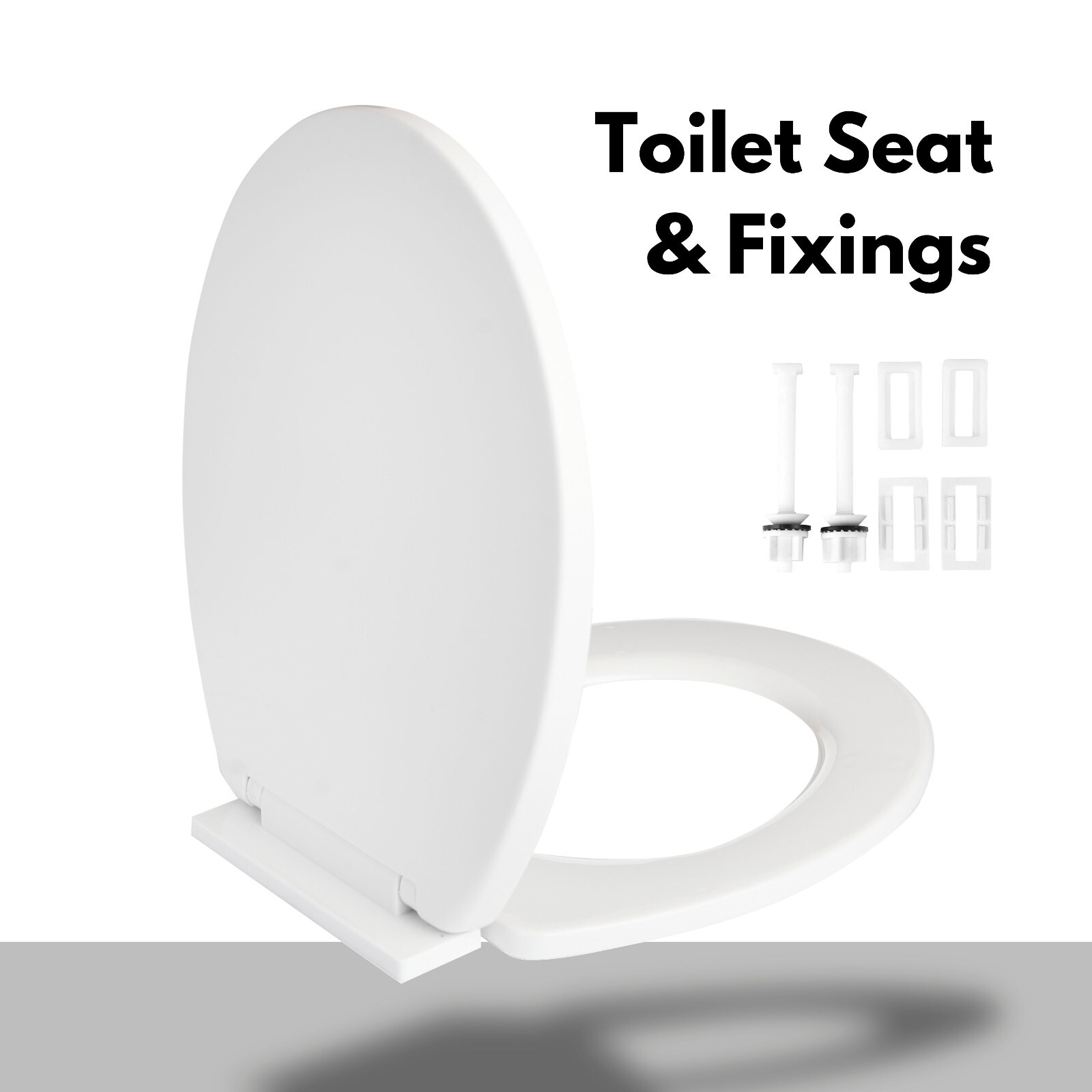 Luxury Bathroom Toilet Seat Soft Close White Seats Anti Slam WC Home