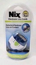 Nix Electronic Lice Comb Treatment Head Lice Removal Removes Lice Instantly