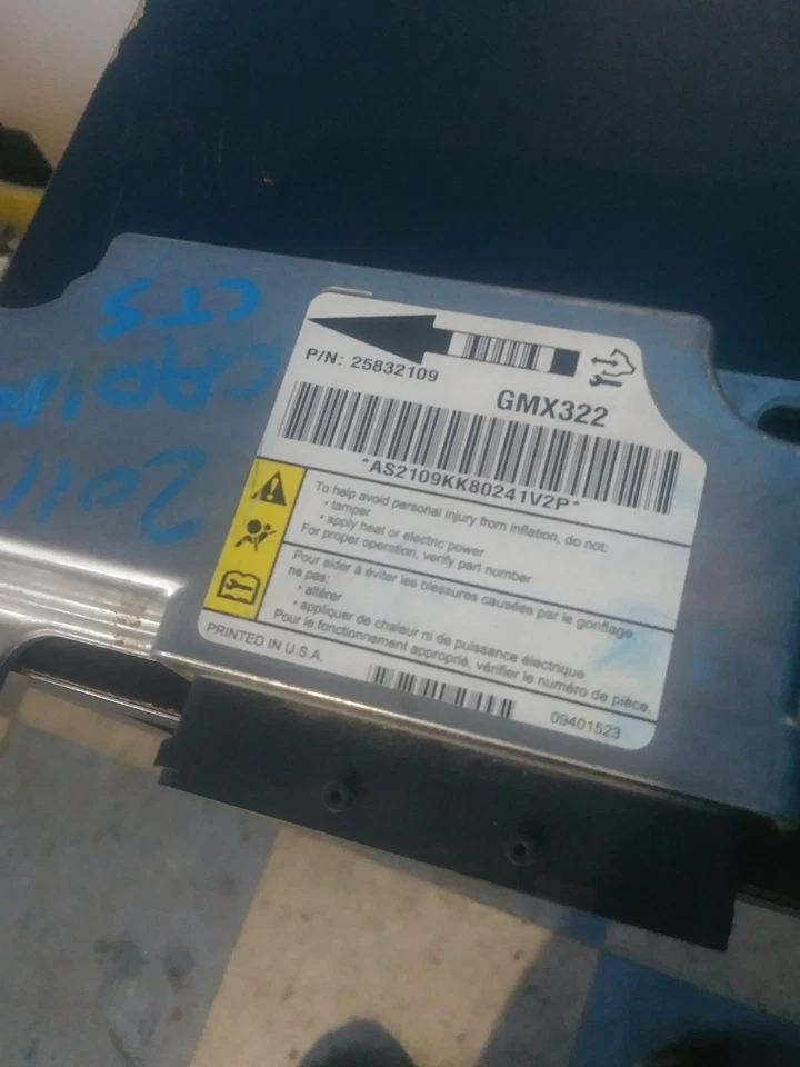 Модуль подушки безопасности Cadillac CTS номер детали 25832109 подходит для 2008 2009 2010 2011 2012 2013 годов выпуска - Изображение 4 из 4