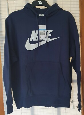 nike foundation hoodie blue