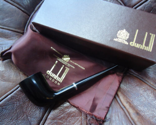 Dunhill 'White Spot' Dress Pipe - UNSMOKED - Silver Band - 3121 C - Cased