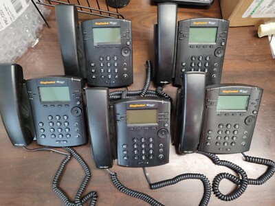 LOT of 5 - Polycom VVX 311 6-Line IP Gigabit VOIP Business IP Phone