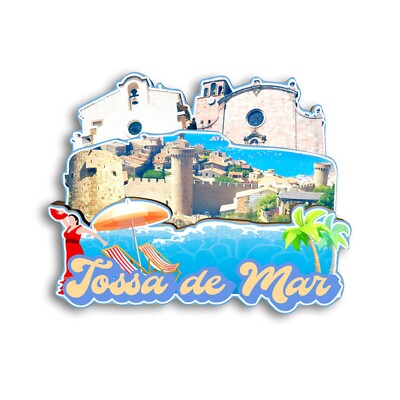 Tossa de Mar SPAIN Refrigerator magnet 3D travel souvenirs wood craft gifts