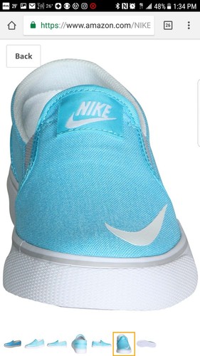 Nike Toki Slipper CVS (GS) Kinderschuhe 719744 400 blau aqua neu 50,00 $ Größe 4,5 - Bild 1 von 8