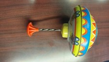 Ohio Art Spinning Top Metal Push Spin Toy 5" Wide 