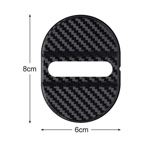 Carbon Fibre Car Door Lock Protective Cover Anti Rust Hot X0A7 W4L4 P5X8 - Picture 8 of 22