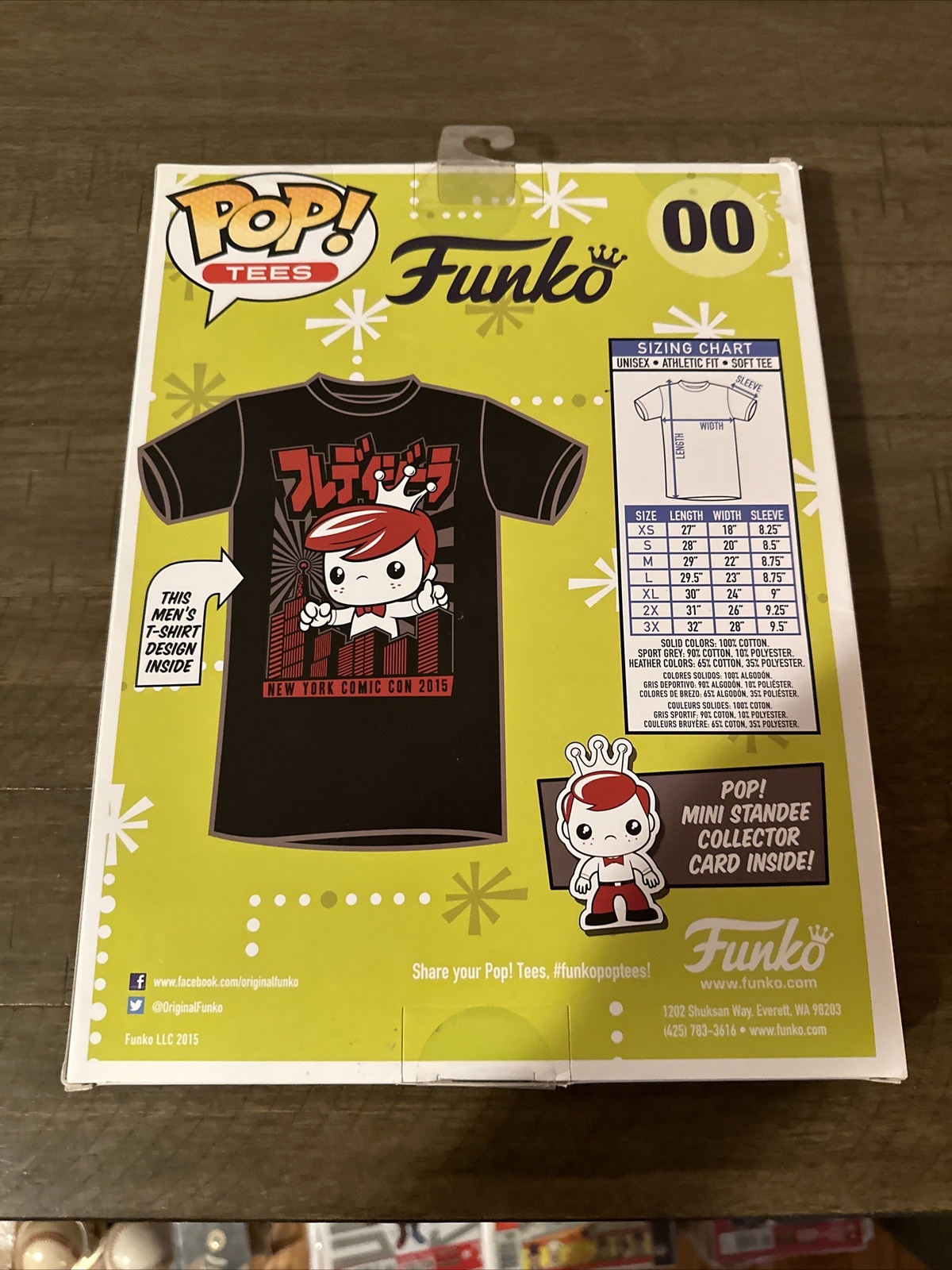Funko POP Tees Freddy Funko Size Large Rare Limited To 250 Pcs