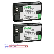 Kastar Battery Replacement for Canon LPE6NH and Canon EOS R7 Mirrorless Camera