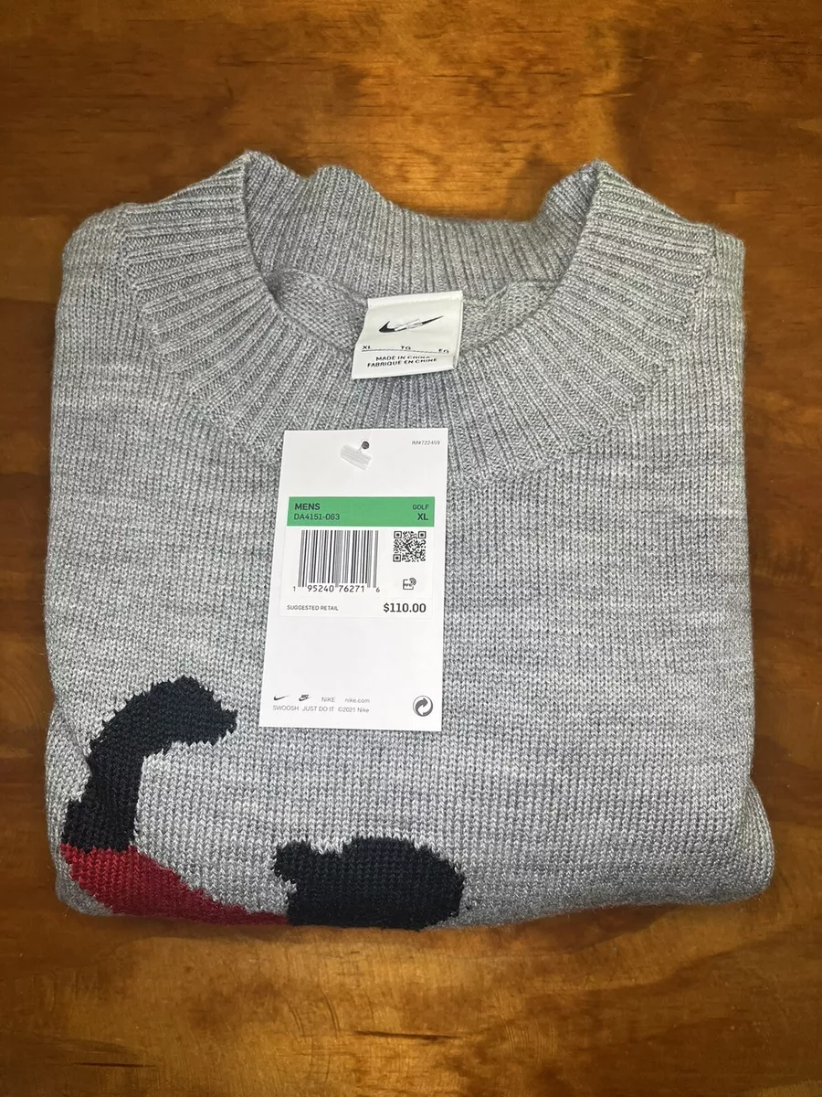 Nike Golf Tiger Woods Jumper Knit Golf Crew Neck Sweater DA4151 063 XL