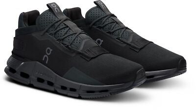 ON Running Brand Cloud Cloudnova 2 All Black Women's Shoes NEW 2024