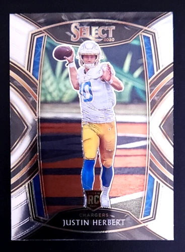Justin Herbert 2020 Select Club Level Base Rookie Card #244 - Chargers QTY+