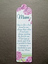BOOKMARK MUM You Are Like A Best Friend To Me Gift Present Mother's Day