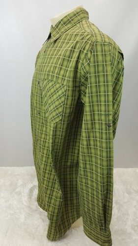 Columbia Langarm Hemd atmungsaktiv Herren Gr. XL belüftet kariert grün - Bild 2 von 12