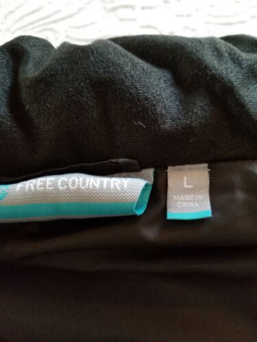 FREE COUNTRY Women's black Jacket Large ultrafill puffer vest NWT lightweight - Picture 2 of 7
