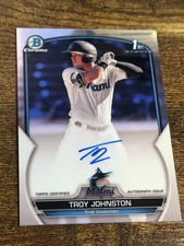 TROY JOHNSTON 2023 Bowman #CPA-TJN 1st Chrome Auto