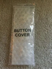 Button Cover Winter Christmas Big Snowflakes Silver Color Gold Tone Back 3 NIP
