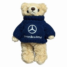Herrington Teddy Bears Mercedes-Benz Curly Plush Teddy Bear Navy 2013 7” OG Rare