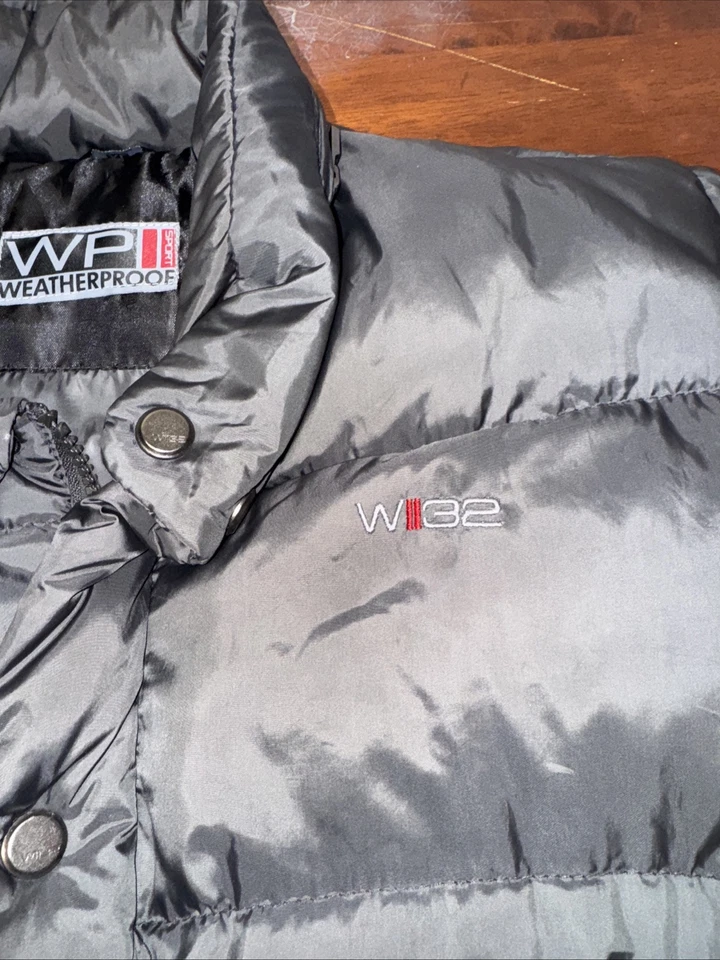 WP Weather Proof Men's Size XL Down Filled Coat Gray Skiing Snowboard - Image 3 of 4