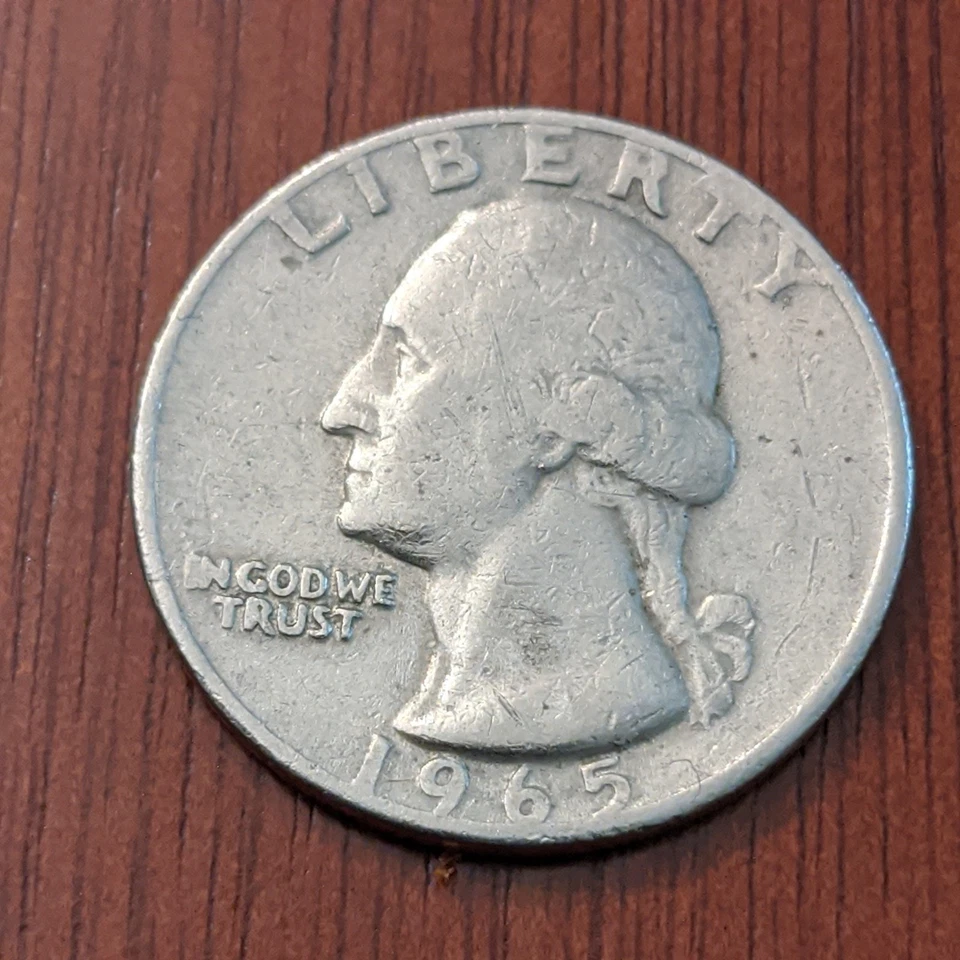 1965 Error Quarter No Mint Mark   - Image 3 of 4