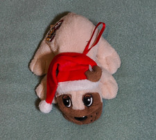 Vintage Christmas Pound Puppies Plush Santa Mini Dog 1990's