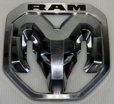 2019-2023 Dodge Ram Head Oem Tailgate Emblem Chrome Silver 68276327aa
