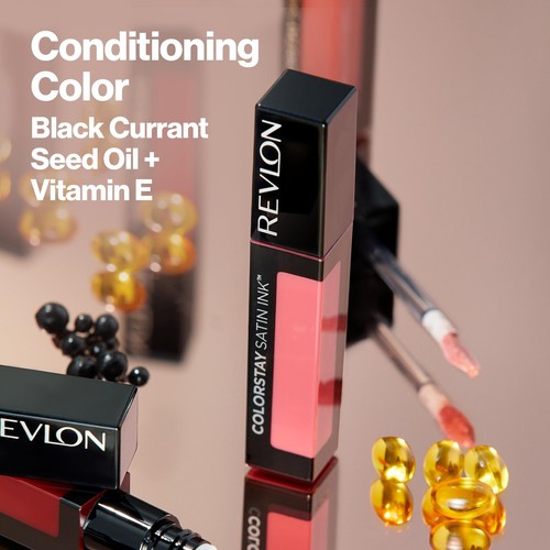 Revlon ColorStay Satin Ink flüssiger Lippenstift 0,17 flüssige Unzen - 032 Lady Topaz - Bild 7 von 9