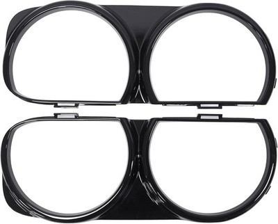 Headlight Bezel Covers Black for Dodge Challenger 2015-2023