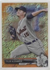 2017 Bowman Chrome Prospects Orange Shimmer Refractor /25 Tyler Alexander 0g4