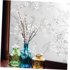 Decorative Privacy Window Film with Textured Glass Pattern Non Blossom