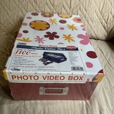 New - Photo Video Box 4.5"X8"X11.5", Acid Free, Holds 1100 Pictures