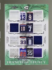 2016 Leaf Genesis Franchise Legacy Green 7/10 Teemu Selanne Bobby Hull HOF a1h