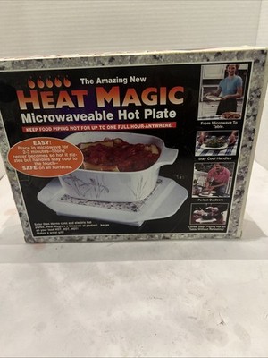 VTG Heat Magic Microwaveable Hot Plate As Seen On TV Granite Center Cool Handles