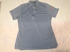 McDonalds Uniform Shirt Womens M Medium 1/4 Zip Polo Gray Heather 19" P2p New
