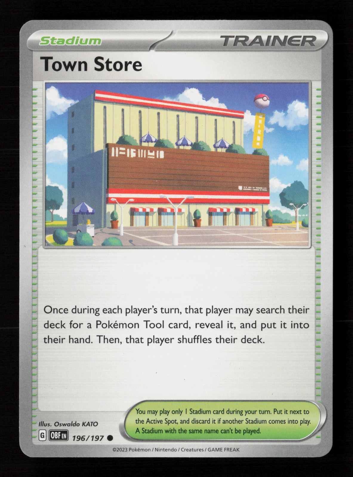 Town Store 196/197 Obsidian Flames Pokemon Card -B3