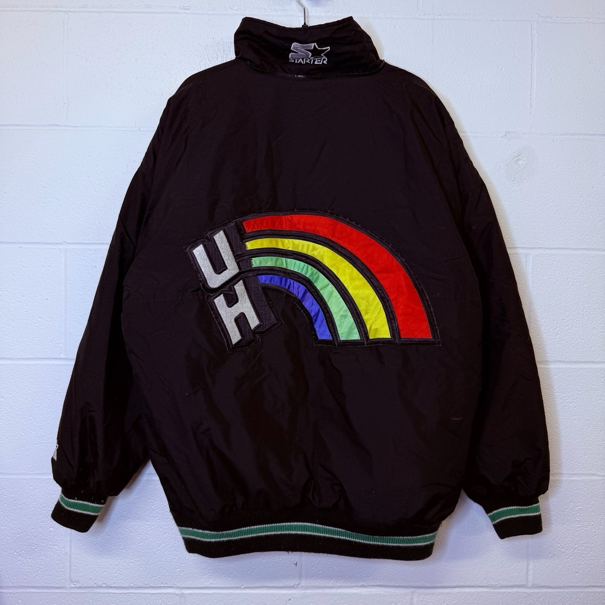 Vintage 90s University Of Hawaii Rainbows Starter Jacket Parka