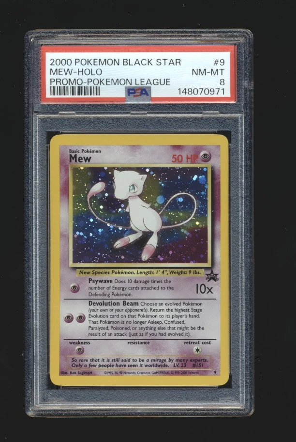 PSA5 旧裏 ミュウ MEW 十字 Mew Pokémon TCG Professional Sports Authenticator (PSA) Grade 8