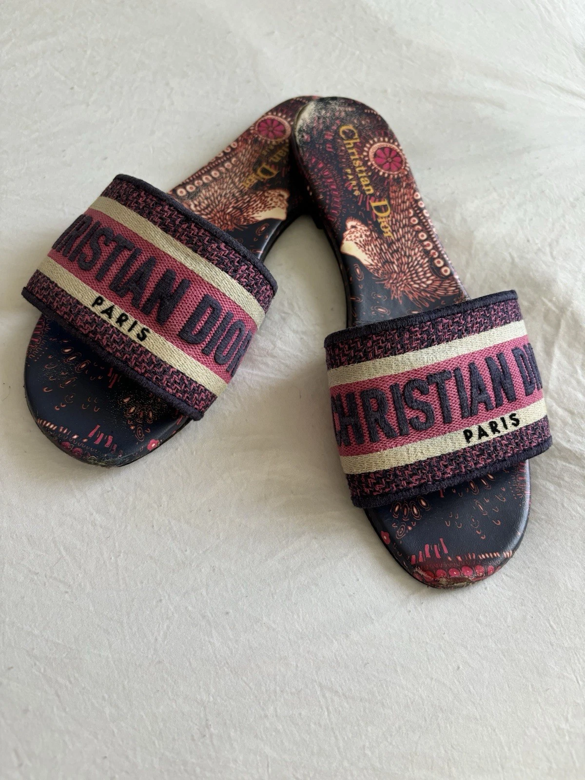 Authentique sandales Christian Dior Dway Slide taille 36