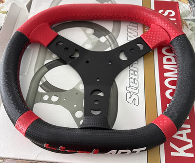 Freeline Birel/Art Shifter steering wheel NEW leather flat top