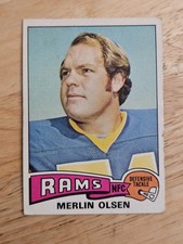 Merlin Olsen Rams 1975 Topps #525 