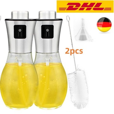 2X 200ML Öl Sprayer Zerstäuber Ölsprüher Ölspender Bürste Trichter Cooking Spray