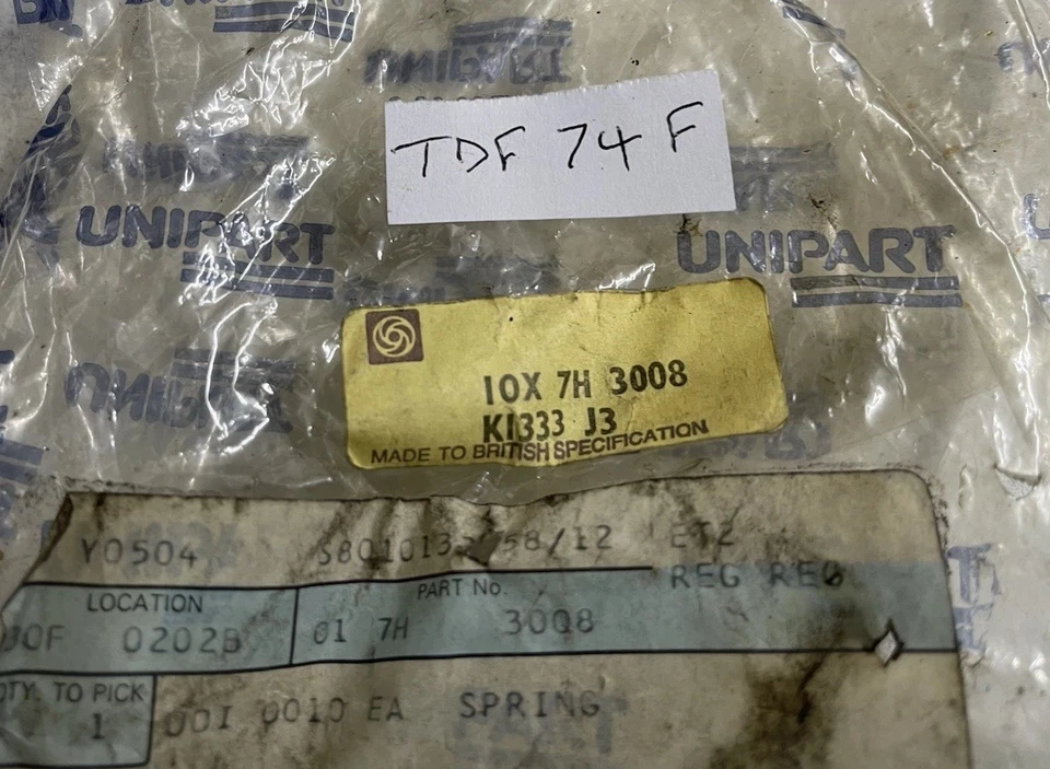 AUSTIN 7H 3008 A35 850 CC & 1098 CC MODELS ANTI RATTLE CLUTCH SPRING - Image 4 of 4