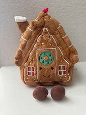 Brand New with Tags! 22cm Genuine Retired Jellycat Amuseables Gingerbread House