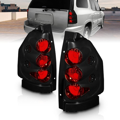 #ad Black Euro Replacement Tail Lights for 2002 2009 GMC Passenger and Driver Side $166.99