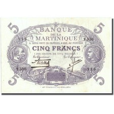 [#215433] Martinique, 5 Francs, Undated (1934-1945), AU, KM:6