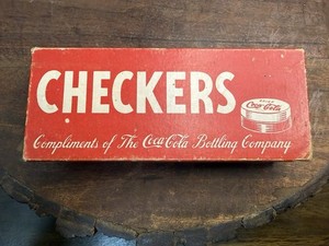 Vintage Coca Cola 1940's-50's Checkers! Read