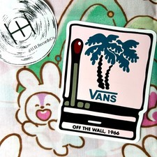 Vans Off The Wall Official Sticker MatchBook Skateboard Decal 3" Skate Shoes