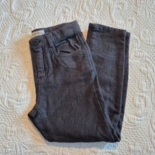 Zara girls size 7 gray adjustable waist pants 5 pockets, VGUC